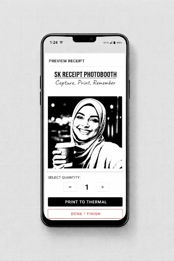 SK Receipt Photobooth: Impresiones Estilo Ticket al Instante - Screenshot 6