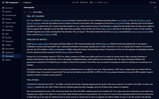 RSI Companion: Mejora tu experiencia en Star Citizen – Descarga - Screenshot 5