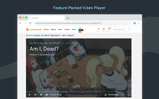 Anime Skip Player: Salta intros y mejora tu streaming en Crunchyroll - Screenshot 1