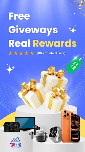 Descarga Trezzo: Sorteos Diarios Gratis y Premios Increíbles - Screenshot 1