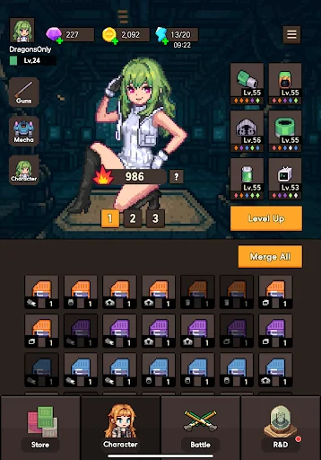 Descargar Goddess Mecha APK – RPG de Defensa y Chat de Chicas - Screenshot 16