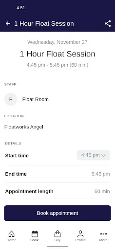 Descarga Floatworks: Reserva tu Terapia de Flotación Fácilmente - Screenshot 3