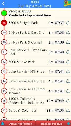 Chicago Bus Tracker (CTA) – Rastreo de autobuses y trenes L - Screenshot 7