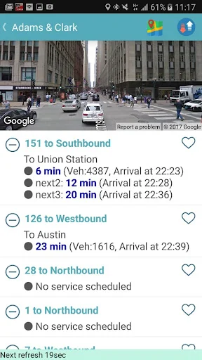 Chicago Bus Tracker (CTA) – Rastreo de autobuses y trenes L - Screenshot 2