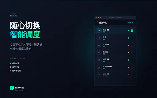 FanVPN: Acceso a Internet Seguro y Privado – Extensión Gratuita - Screenshot 3