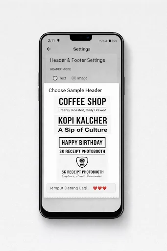 SK Receipt Photobooth: Impresiones Estilo Ticket al Instante - Screenshot 8