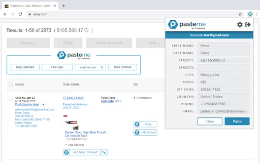 PasteMe: Optimiza tu Dropshipping y Gestiona Pedidos Fácilmente - Screenshot 1