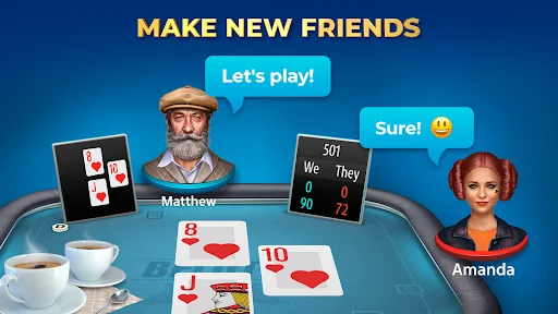 Descarga Belote & Coinche by Pokerist: El Mejor Juego de Cartas - Screenshot 4