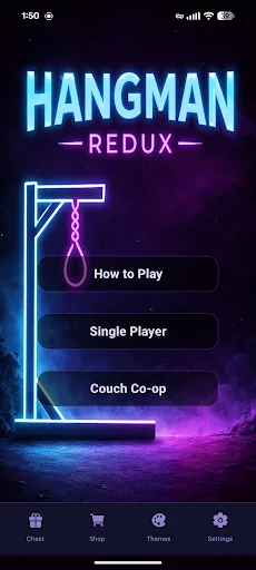 Descarga Hangman Redux: El Juego de Palabras Clásico – Gratis - Screenshot 1
