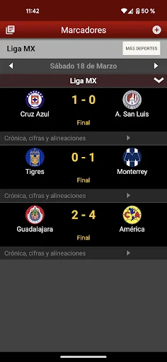 CANCHA: Resultados de Fútbol y Deportes en Vivo – Descarga Ahora - Screenshot 7