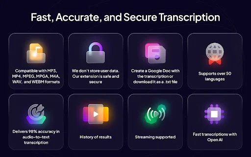 Whisper AI: Transcriptor de audio a texto profesional y rápido - Screenshot 2