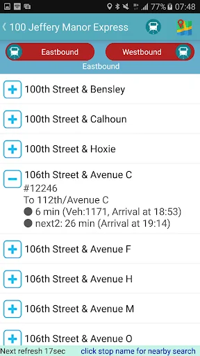 Chicago Bus Tracker (CTA) – Rastreo de autobuses y trenes L - Screenshot 4