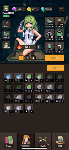 Descargar Goddess Mecha APK – RPG de Defensa y Chat de Chicas - Screenshot 4