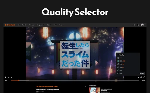 Crunchyroll Enhancer – CrOptix: Mejora tu experiencia de anime - Screenshot 1