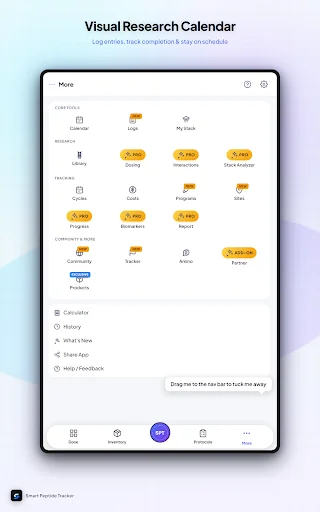 Smart Peptide Tracker: Optimiza tu Seguimiento de Péptidos - Screenshot 13