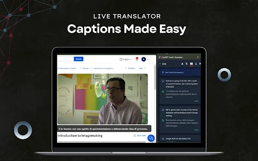 ChatGPT Audio Translator: Transcripción y Traducción en Vivo - Screenshot 2