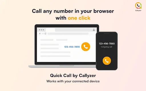 Quick Call by Callyzer: Haz llamadas directas desde Chrome - Screenshot 2