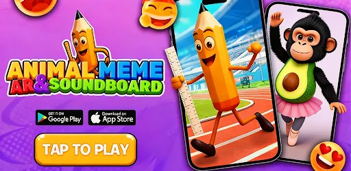 Animal Meme AR & SoundBoard: Diversión con Memes en Realidad Aumentada - Screenshot 1