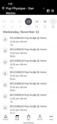 Descarga Pop Physique: Reserva tus clases de fitness fácilmente - Screenshot 2
