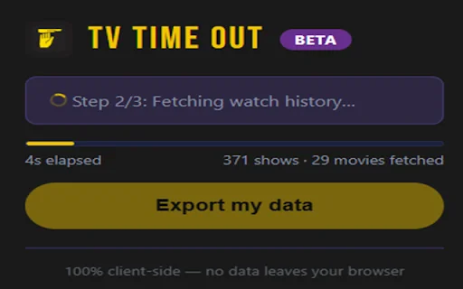 TV Time Out: Exporta tus series y películas de TV Time fácilmente - Screenshot 2