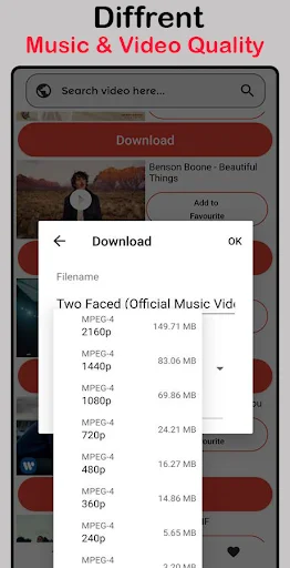 Descargar Videos y Stories: Music & Video Downloader Rápido - Screenshot 4