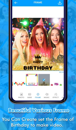 Birthday Video Maker con Música – Crea Videos de Cumpleaños - Screenshot 4