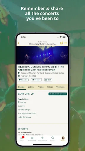 Concert Archives: Tu Diario y Red Social de Conciertos Gratis - Screenshot 3