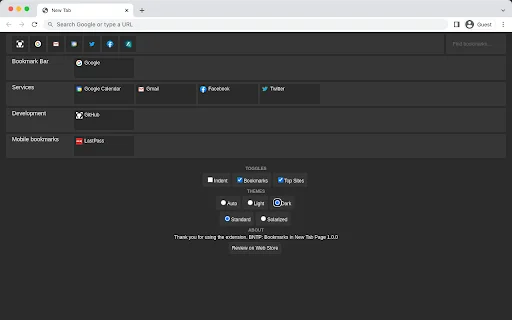 BNTP: Nueva Pestaña con Marcadores – Organiza tu Navegador - Screenshot 2