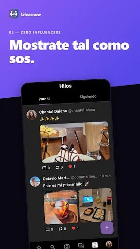 Descarga Lifeasnow – Conoce Gente Nueva y Comparte Momentos - Screenshot 2