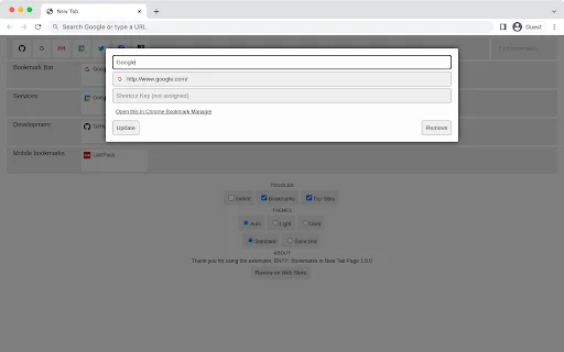 BNTP: Nueva Pestaña con Marcadores – Organiza tu Navegador - Screenshot 3
