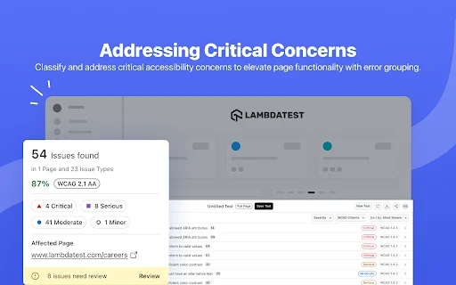 TestMu AI Accessibility DevTools: Auditoría Web Profesional - Screenshot 3
